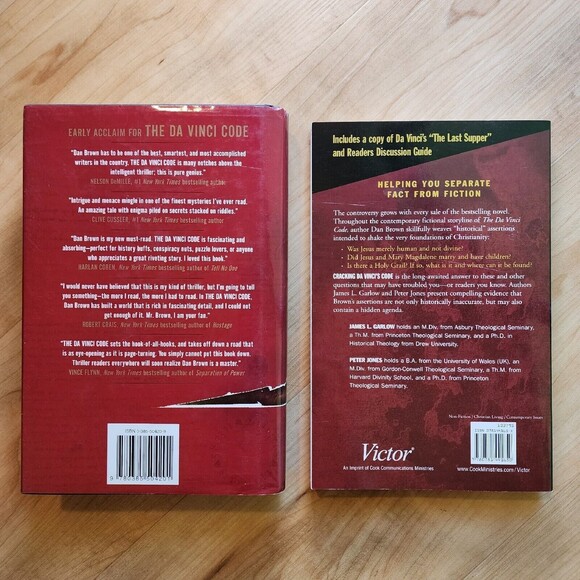 Da Vinci Code 1st Edition Dan Brown + Cracking the Da Vinci Code James Garlow - Picture 2 of 6